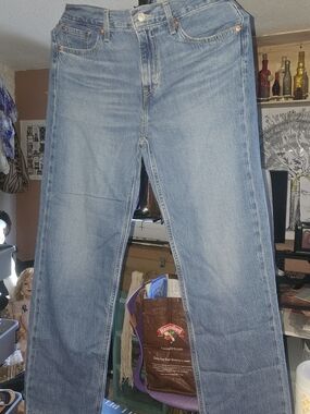 Classic Men's Light Blue Straight-Leg Jeans 29/30ish